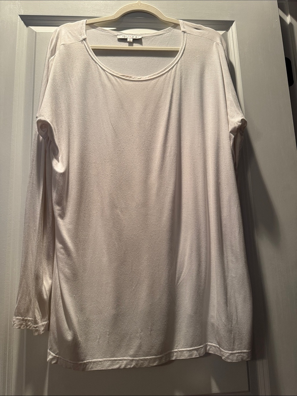 Joy Joy White Long Sleeve Women’s Tee